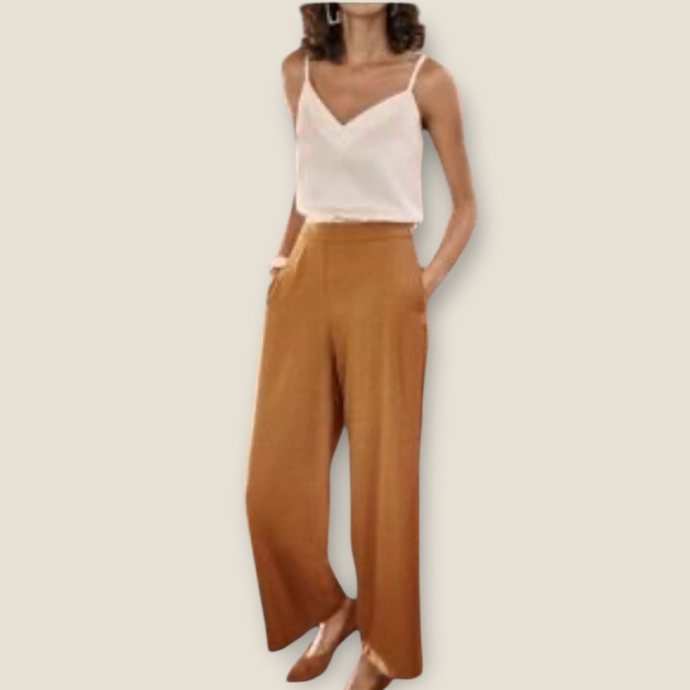NWT Amour Vert Women’s Charlie Wide‎ Leg Pants Fall Winter Modal Soft